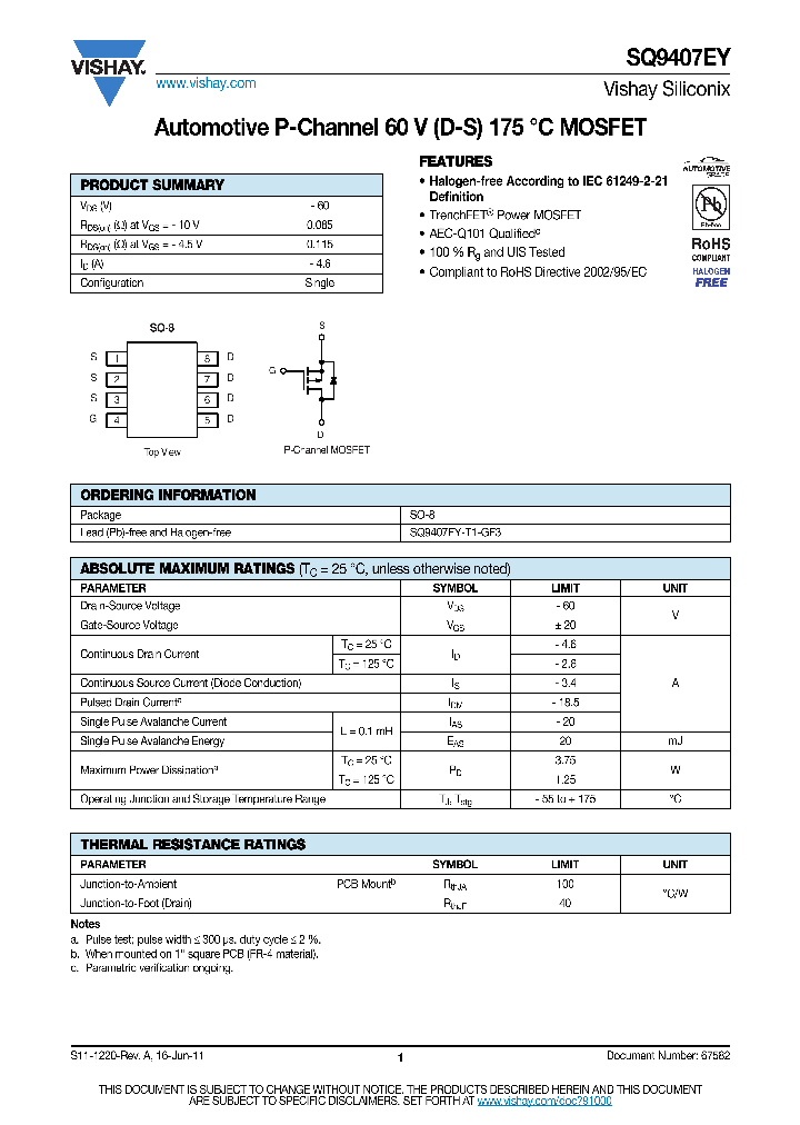 SQ9407EY-15_8375227.PDF Datasheet