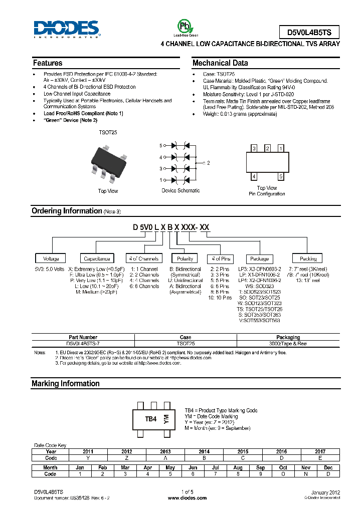 D5V0L4B5TS-7_8375920.PDF Datasheet