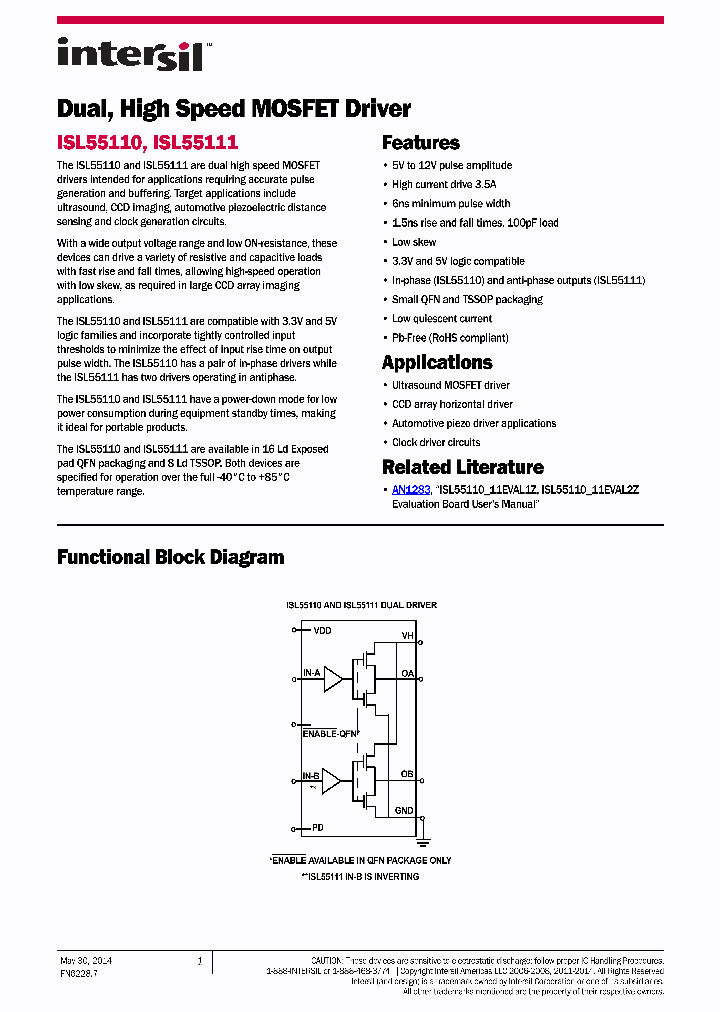 ISL55110IVZ-T_8376269.PDF Datasheet