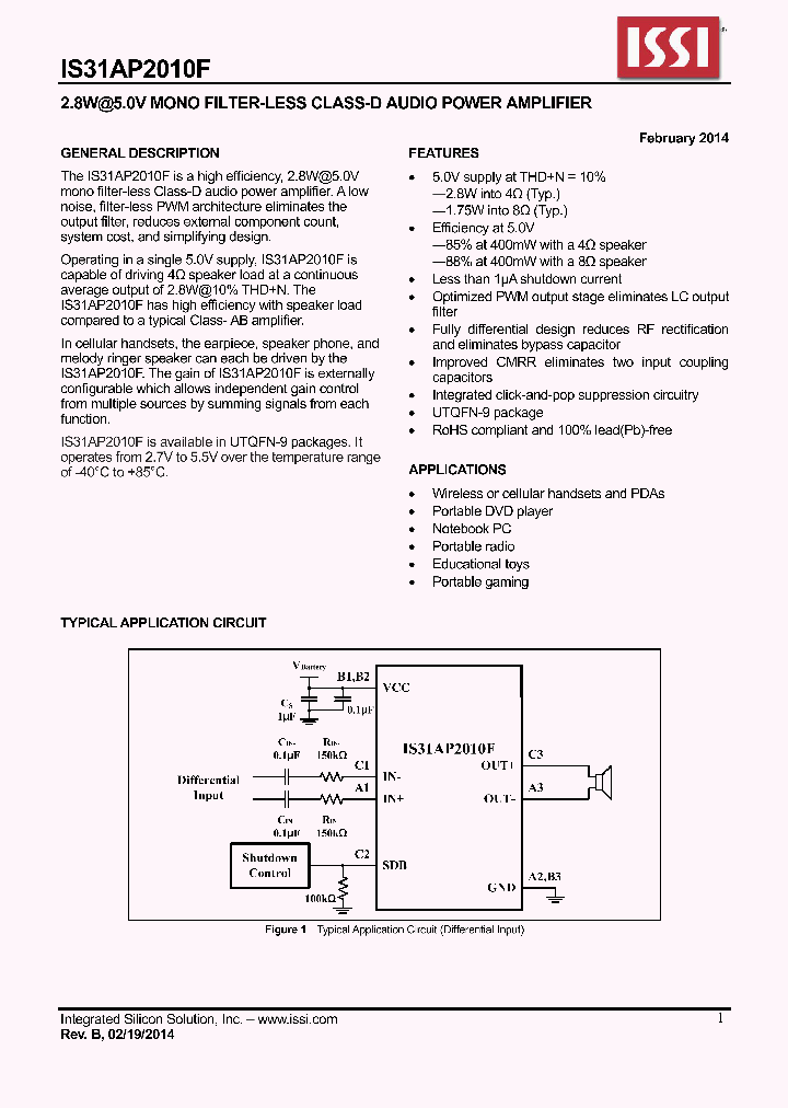 IS31AP2010F_8376281.PDF Datasheet