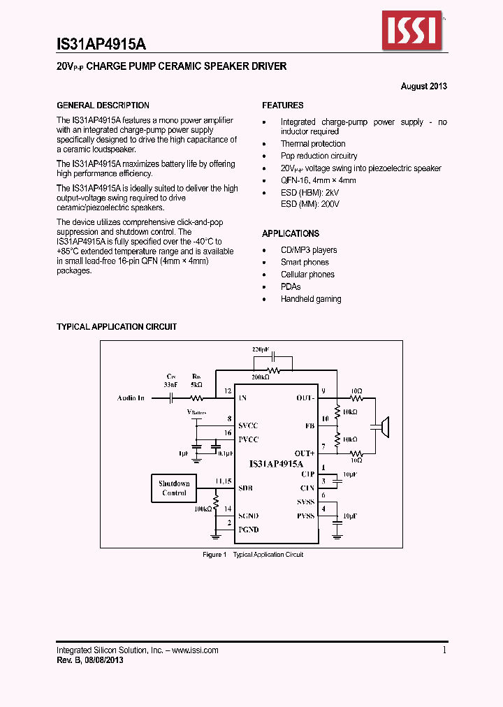 IS31AP4915A_8376287.PDF Datasheet