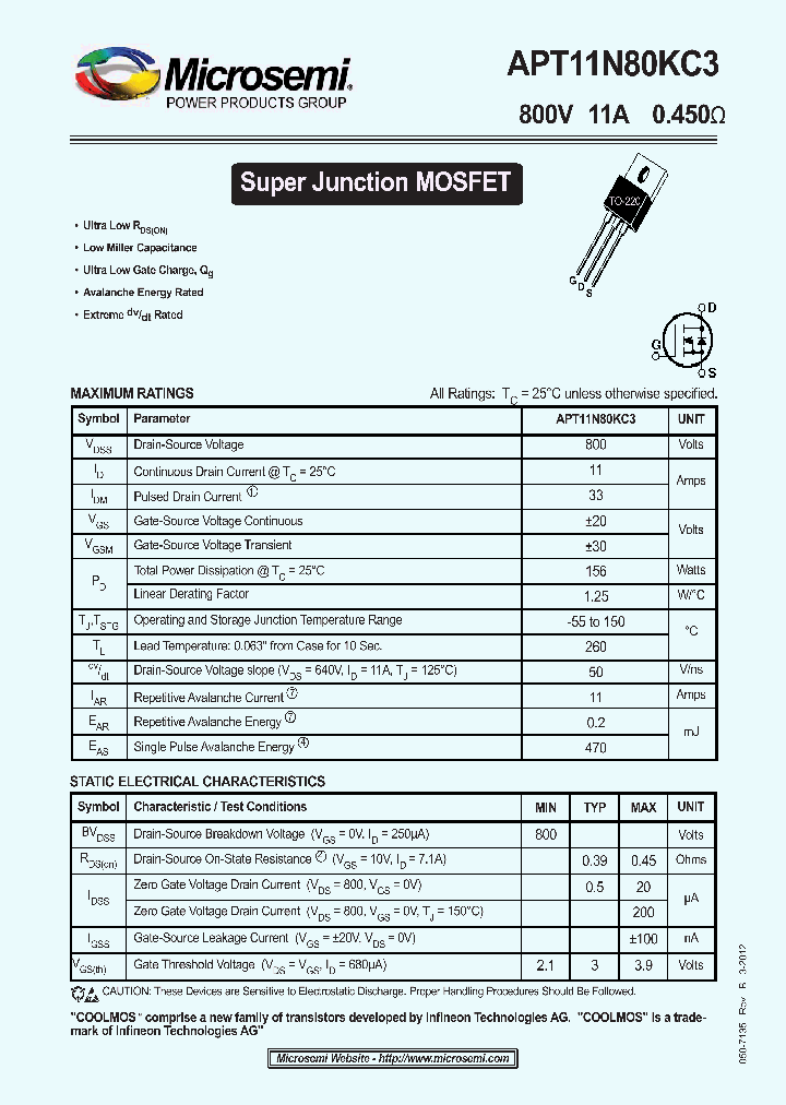 APT11N80KC3_8377895.PDF Datasheet
