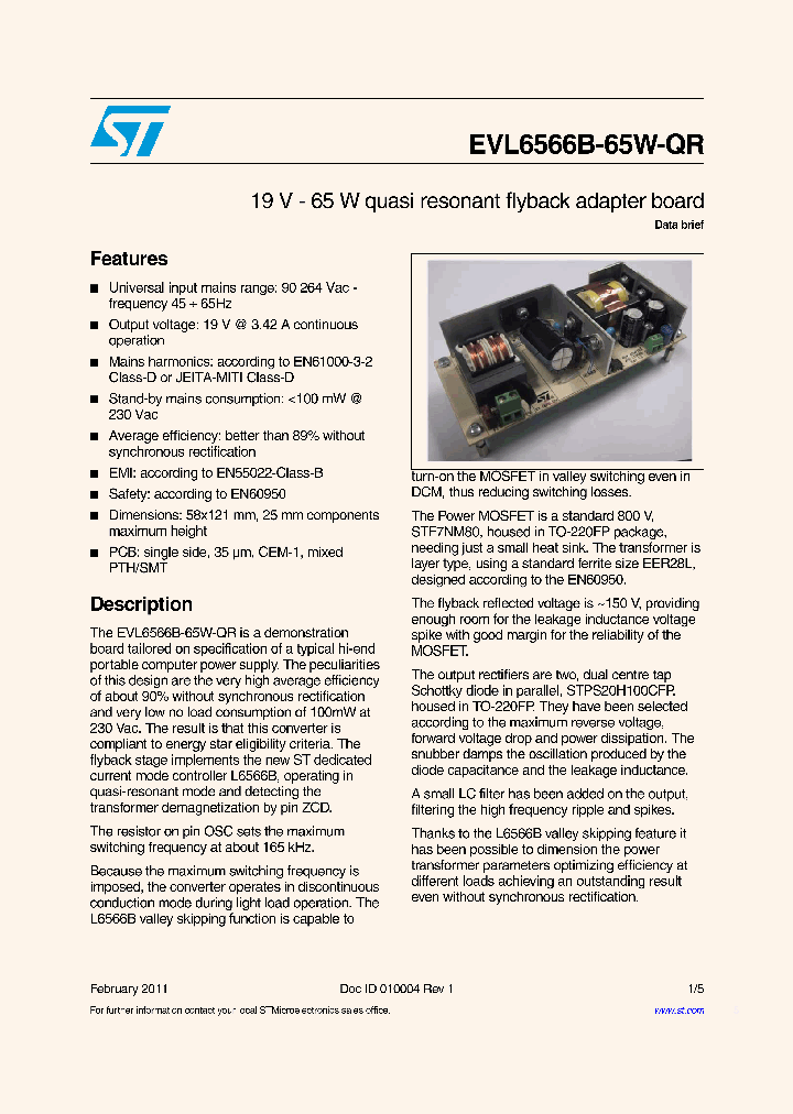 EVL6566B-65W-QR_8377943.PDF Datasheet