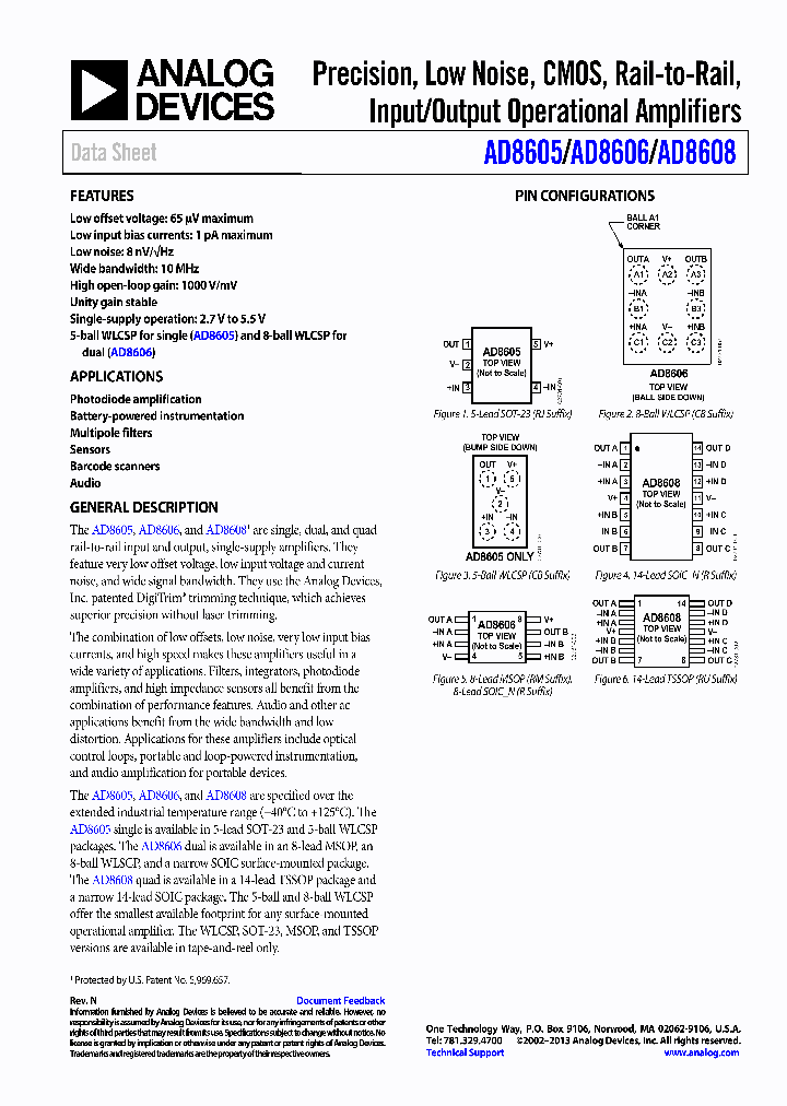 AD8605ARTZ_8378306.PDF Datasheet