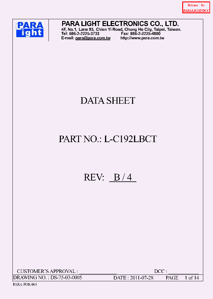L-C192LBCT_8378441.PDF Datasheet
