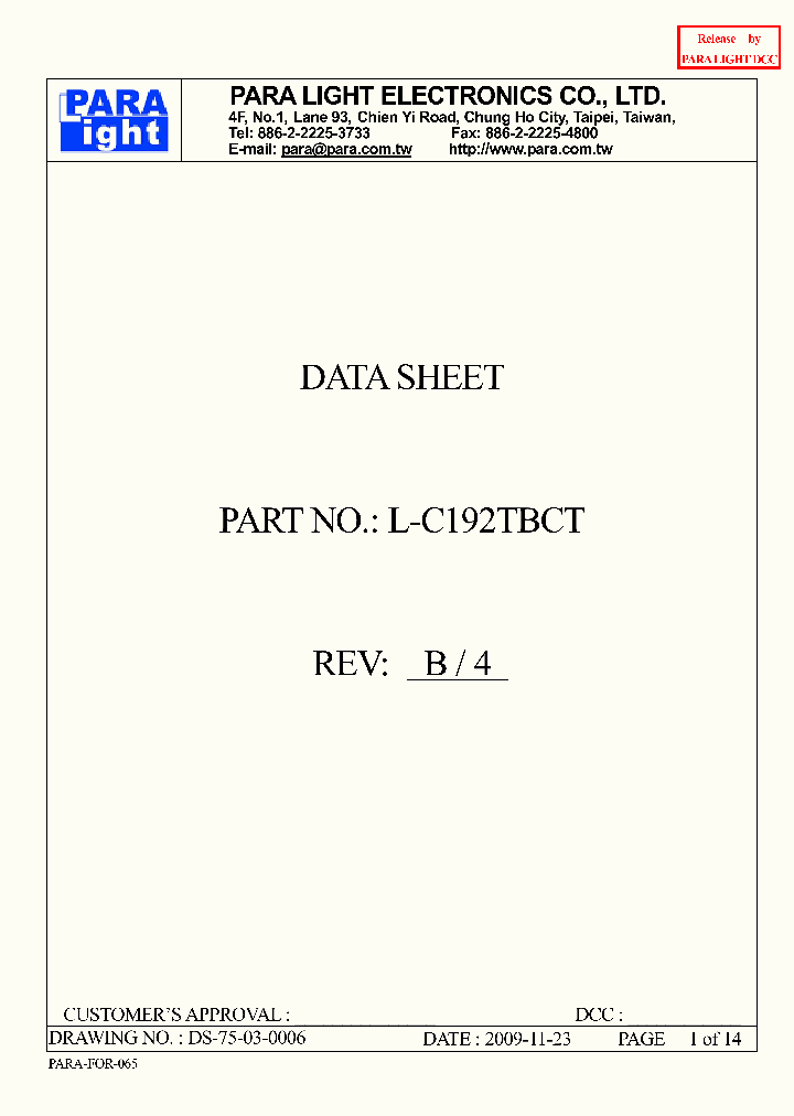 L-C192TBCT_8378443.PDF Datasheet