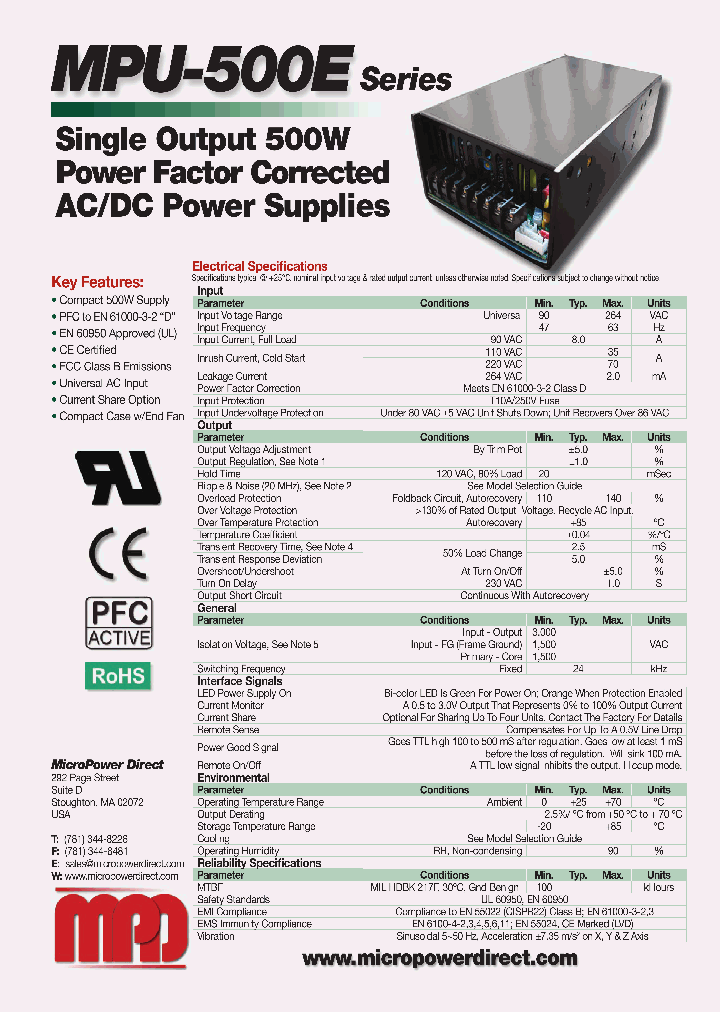 MPU-500SE_8378610.PDF Datasheet