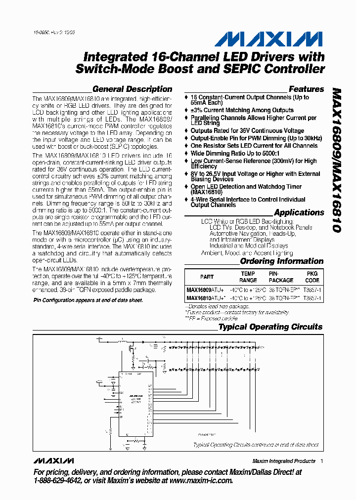 MAX16810ATU_8378920.PDF Datasheet