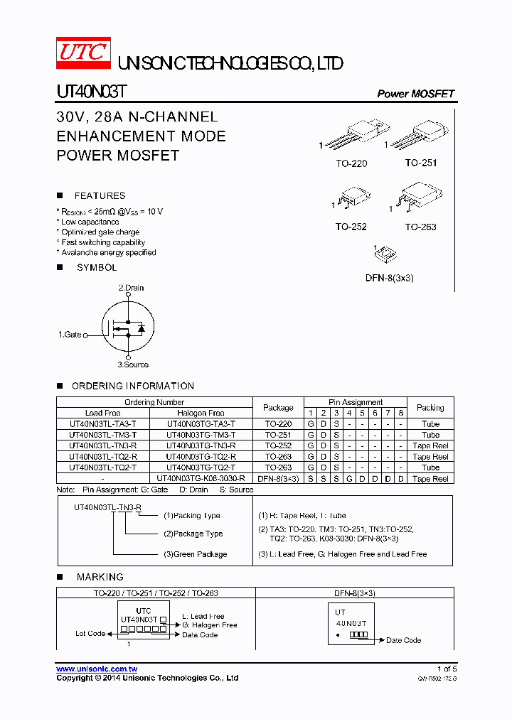 UT40N03TG-TA3-T_8379006.PDF Datasheet