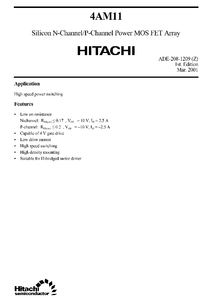 4AM11NCHPCH_8379826.PDF Datasheet
