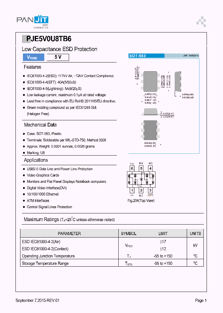 PJE5V0U8TB6_8380397.PDF Datasheet