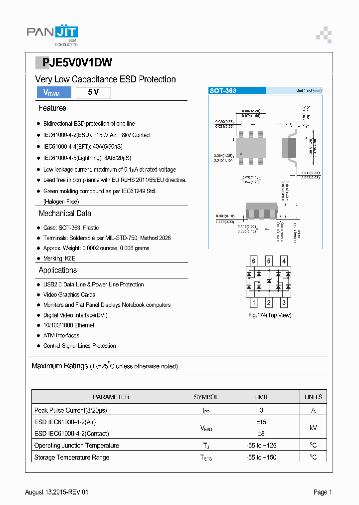 PJE5V0V1DW_8380398.PDF Datasheet