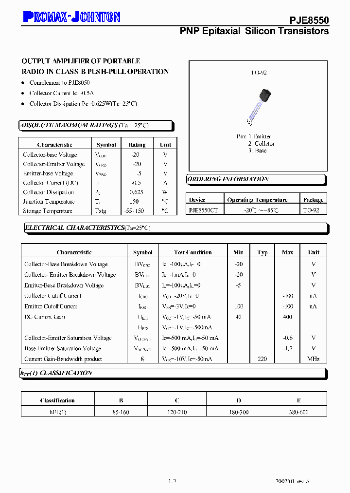 PJE8550CT_8380408.PDF Datasheet