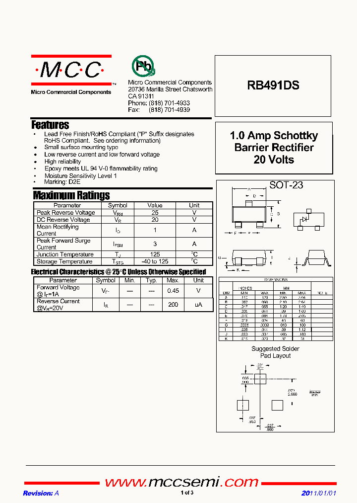 RB491DS_8380898.PDF Datasheet