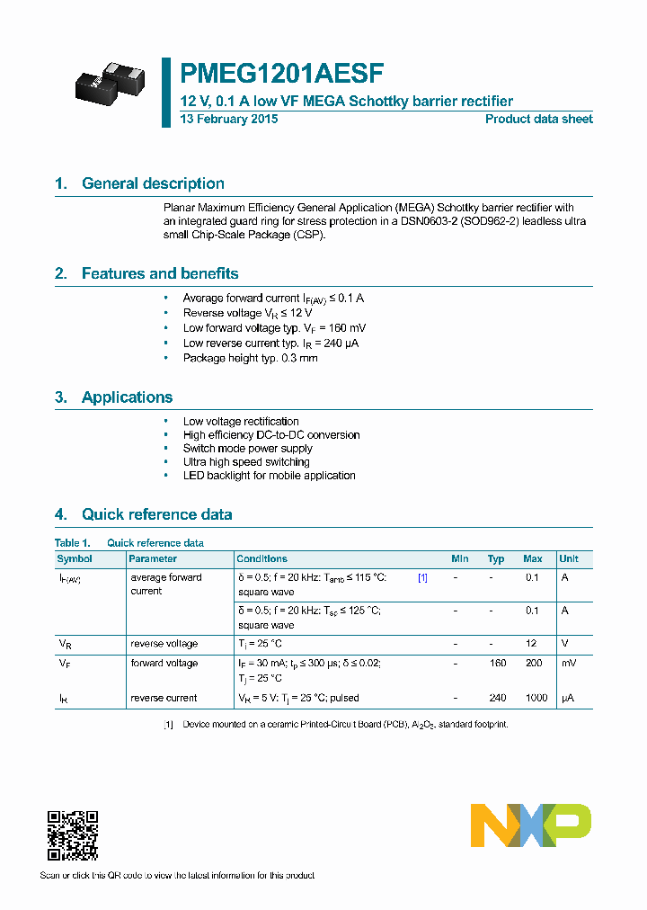 PMEG1201AESF-15_8381427.PDF Datasheet