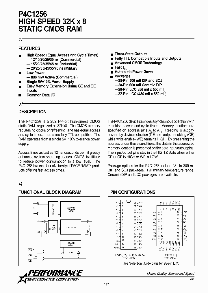 P4C1256-20DWM_8381578.PDF Datasheet