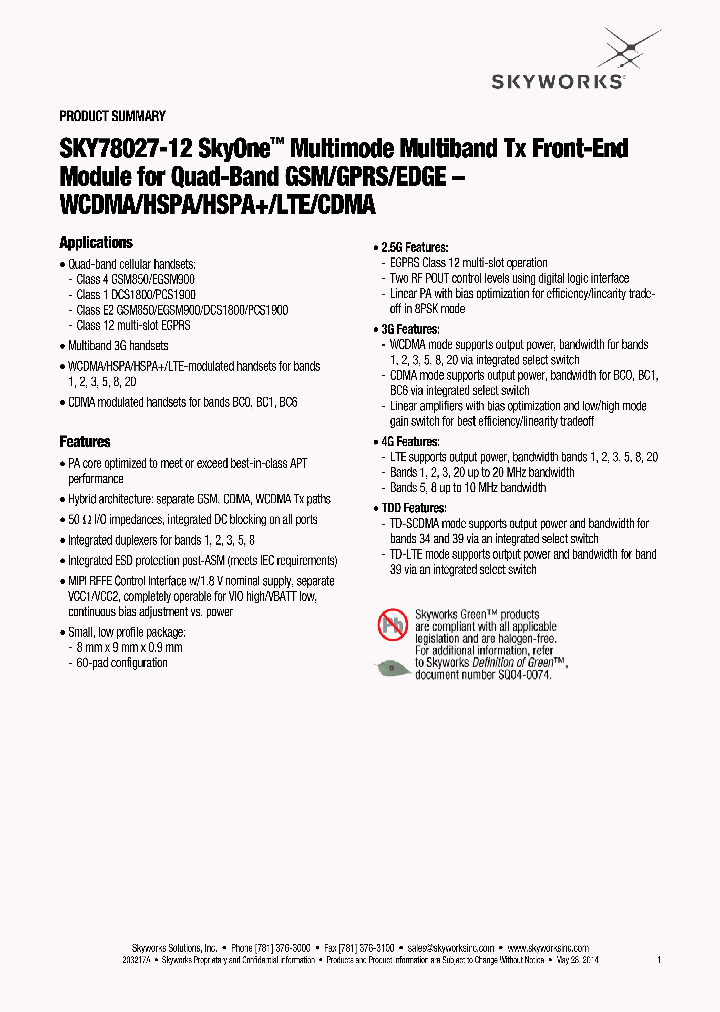 SKY78027-12_8382702.PDF Datasheet