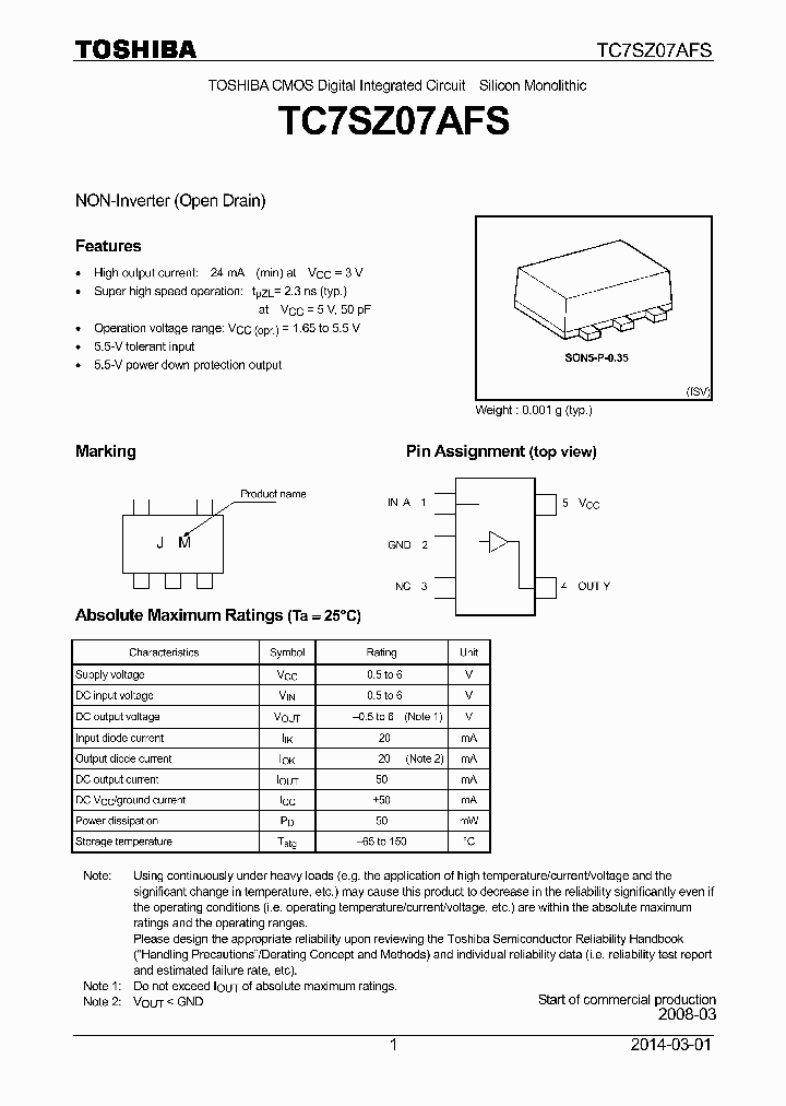 TC7SZ07AFS_8383028.PDF Datasheet