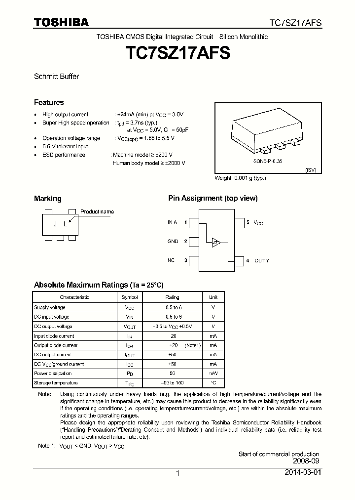 TC7SZ17AFS_8383040.PDF Datasheet