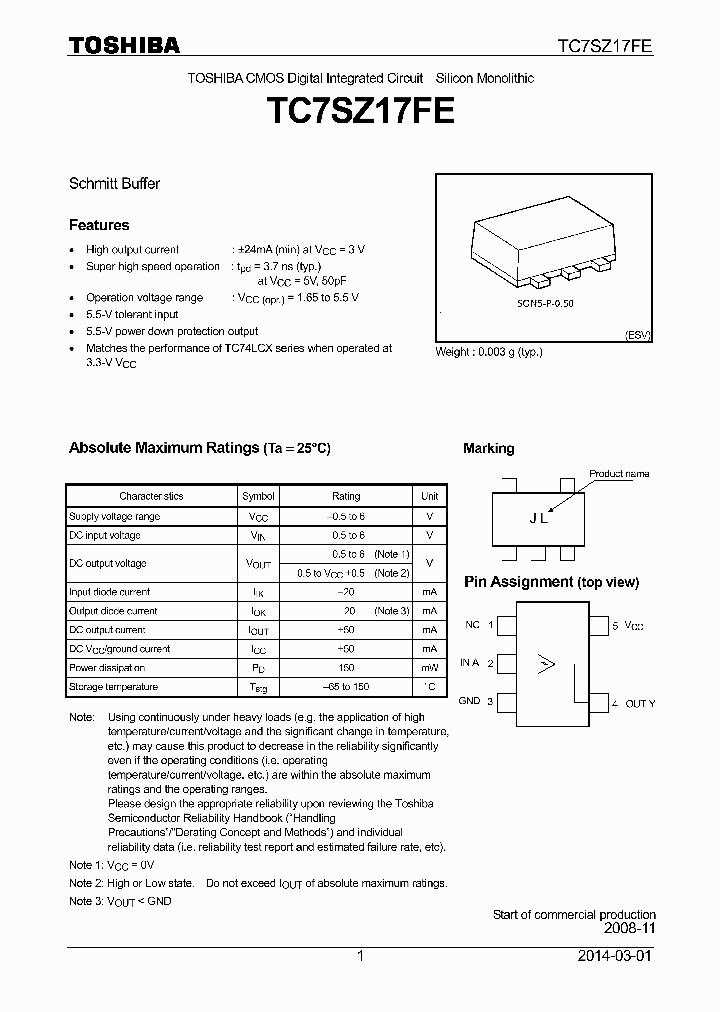 TC7SZ17FE_8383042.PDF Datasheet