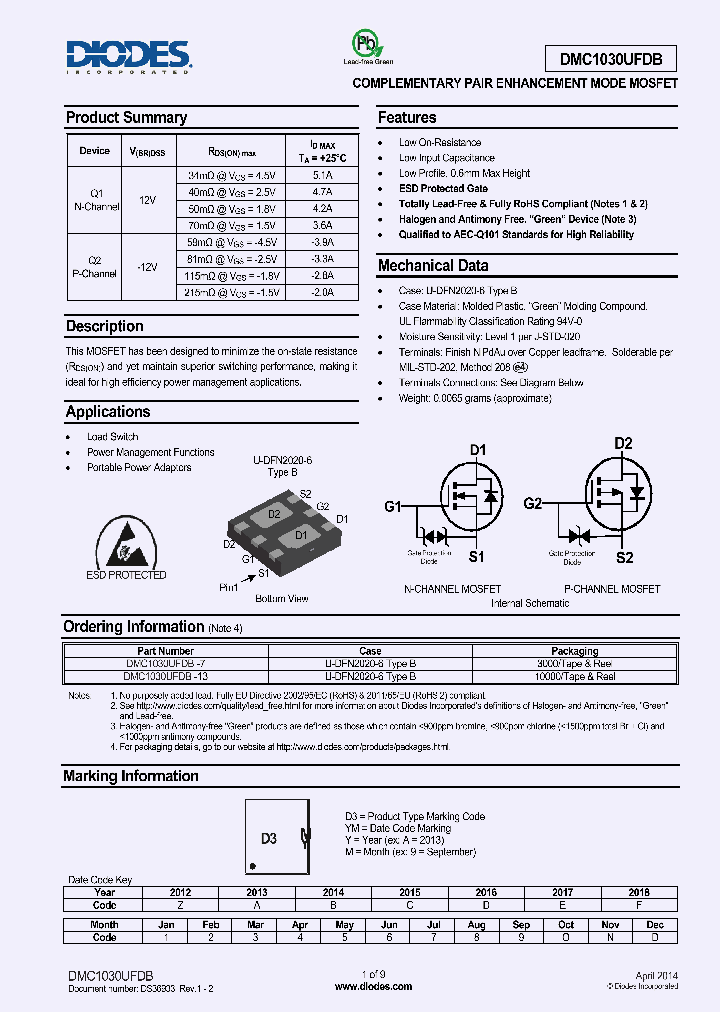 DMC1030UFDB-7_8383102.PDF Datasheet