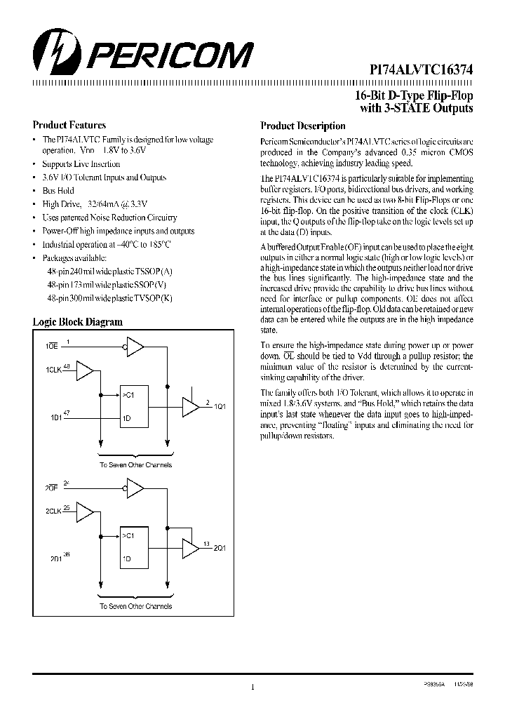 PI74ALVTC16374_8383078.PDF Datasheet