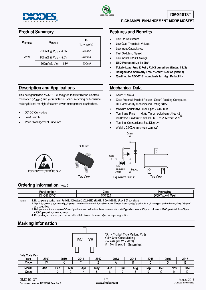 DMG1013T-15_8383243.PDF Datasheet