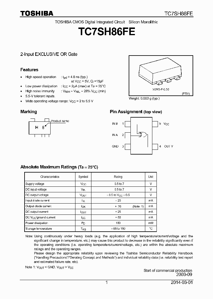 TC7SH86FE_8384249.PDF Datasheet