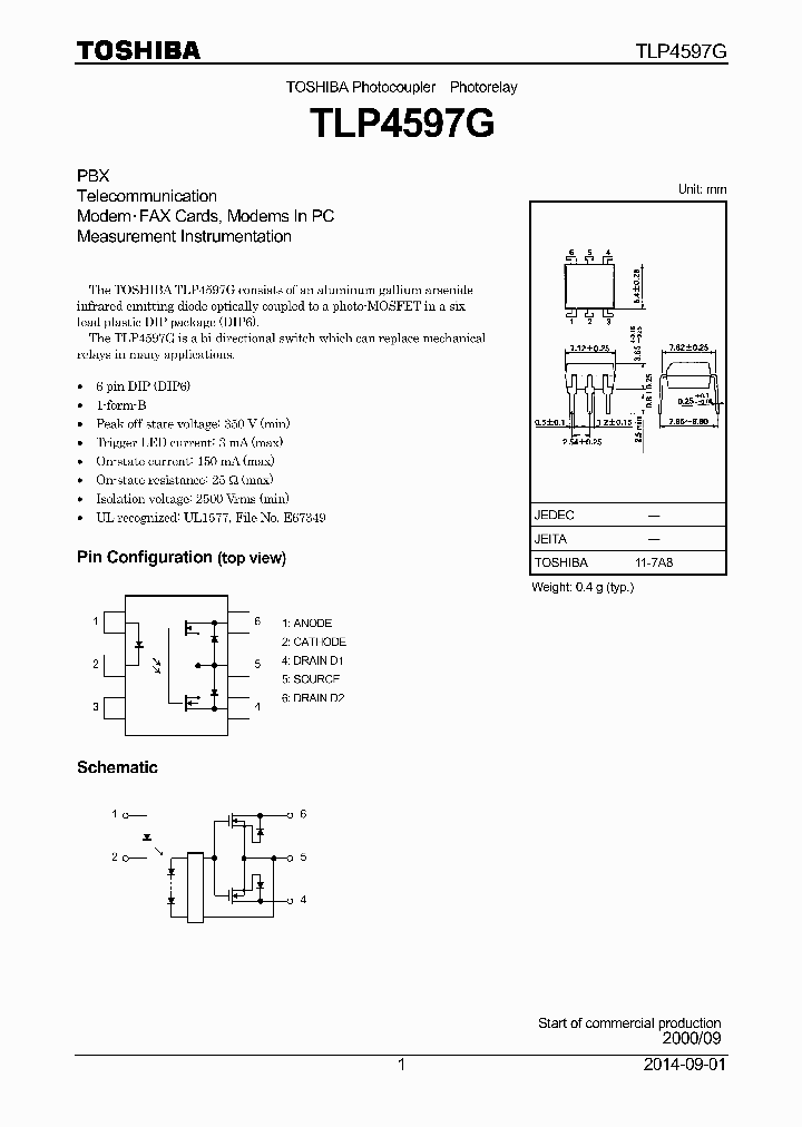 TLP4597G-14_8384310.PDF Datasheet