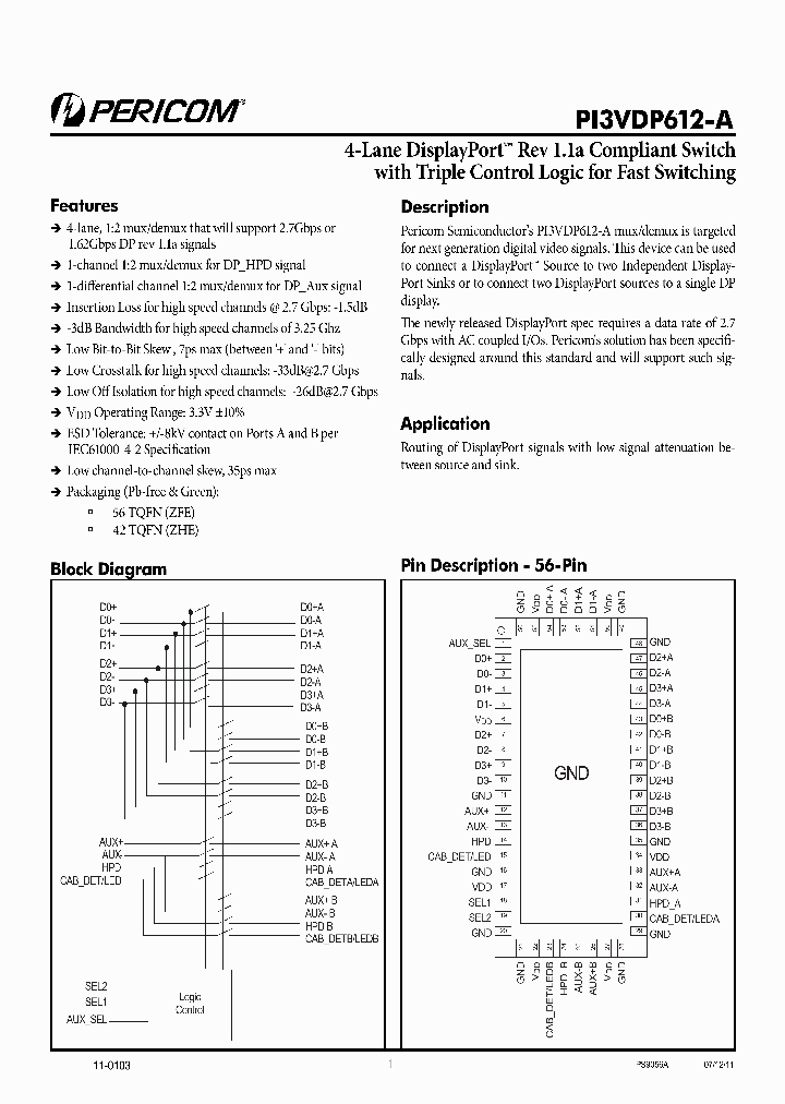 PI3VDP612-AZHE_8384486.PDF Datasheet
