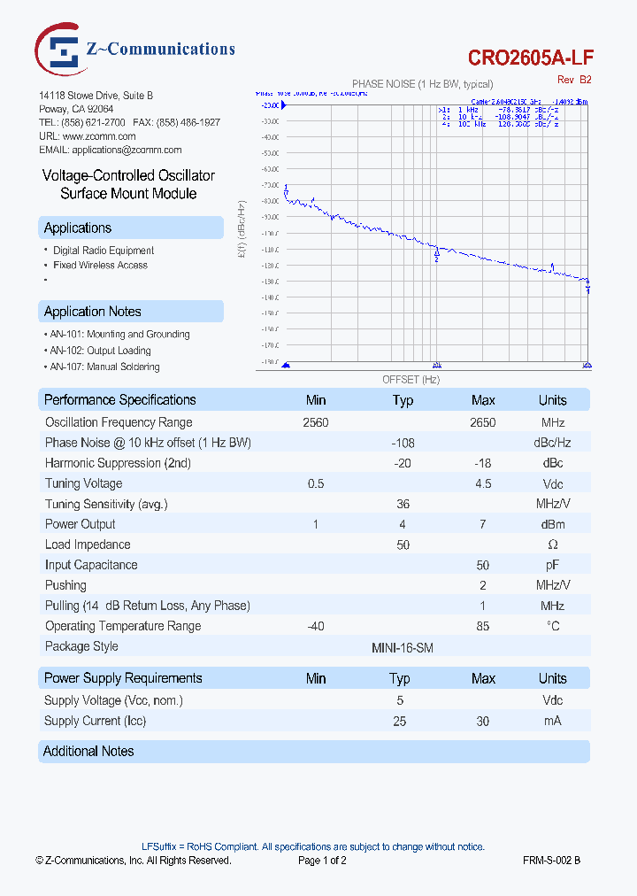 CRO2605A-LF_8384710.PDF Datasheet