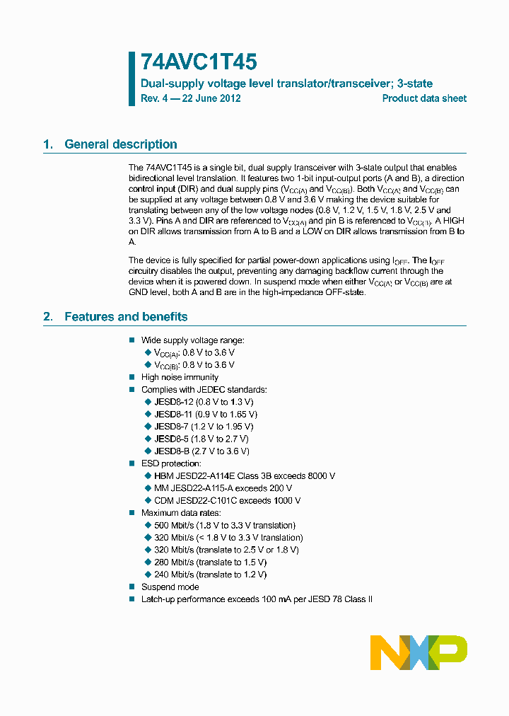 74AVC1T45GM_8385022.PDF Datasheet