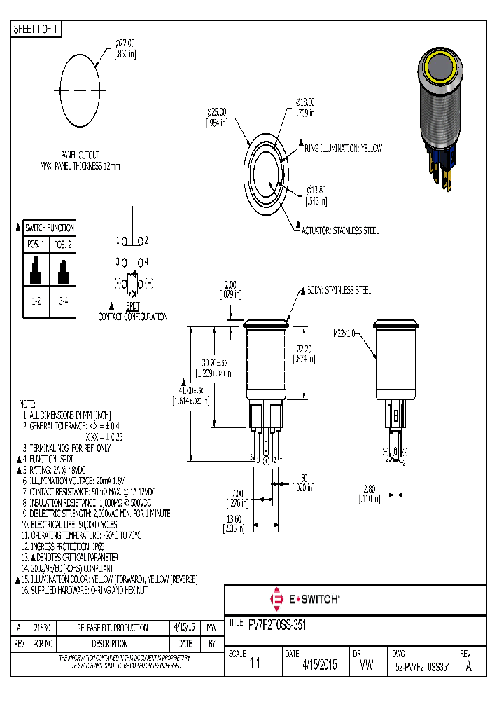 52-PV7F2T0SS351-15_8385099.PDF Datasheet