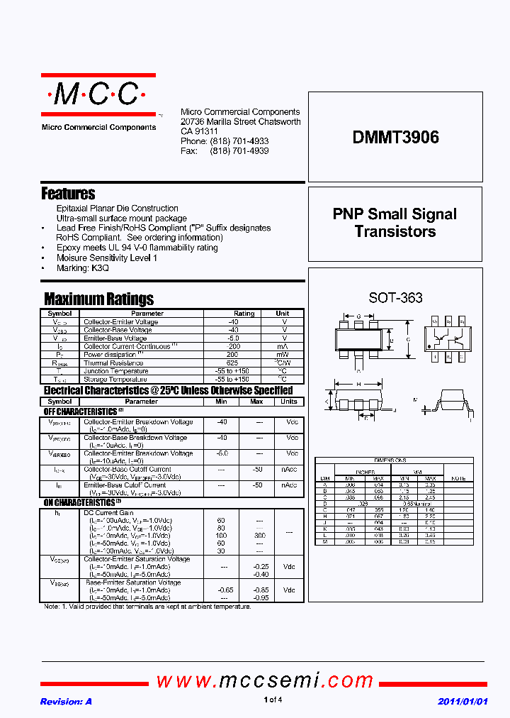 DMMT3906-11_8385125.PDF Datasheet