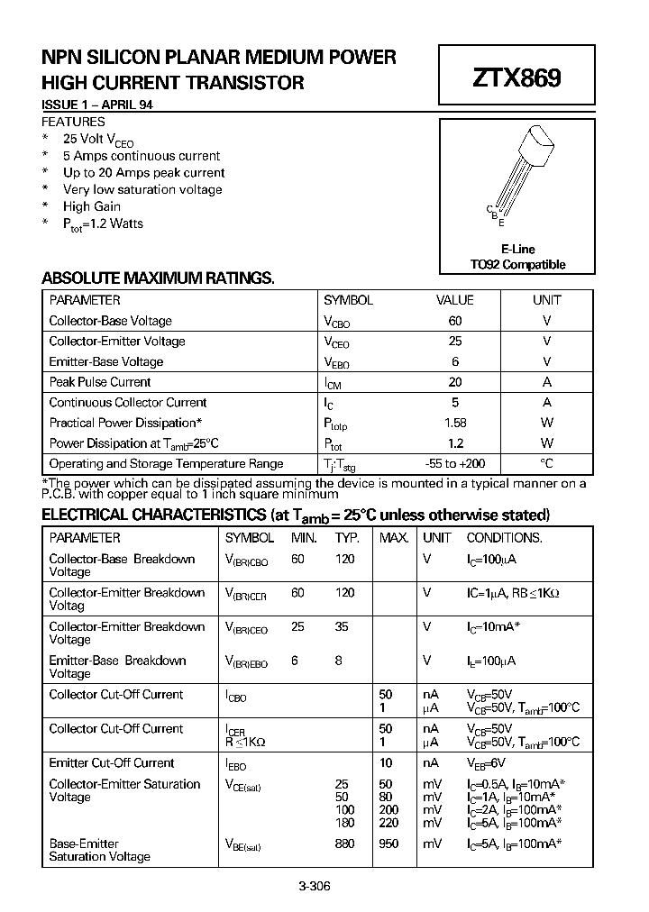 ZTX869_8385321.PDF Datasheet