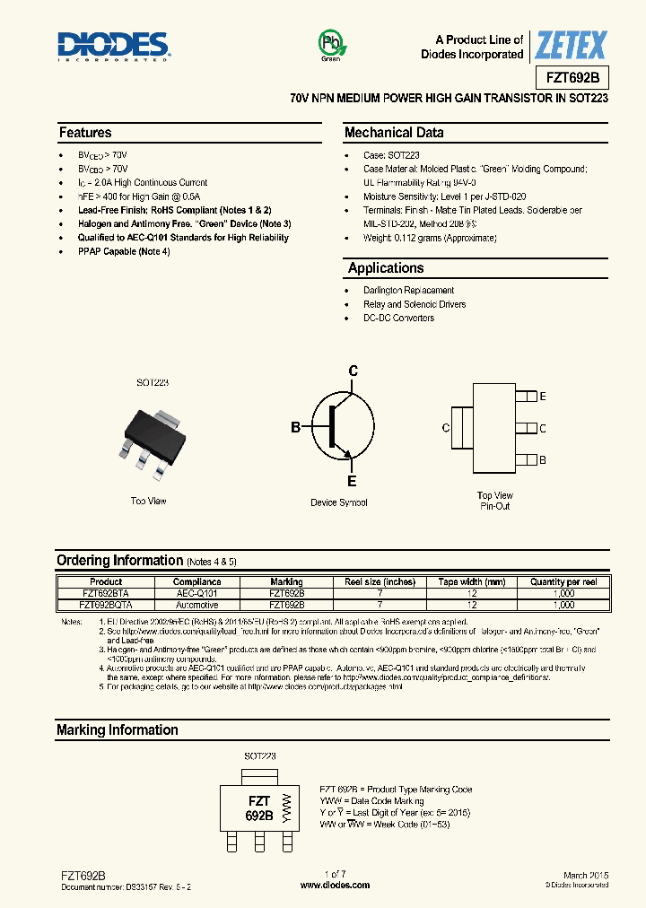 FZT692B-15_8386292.PDF Datasheet