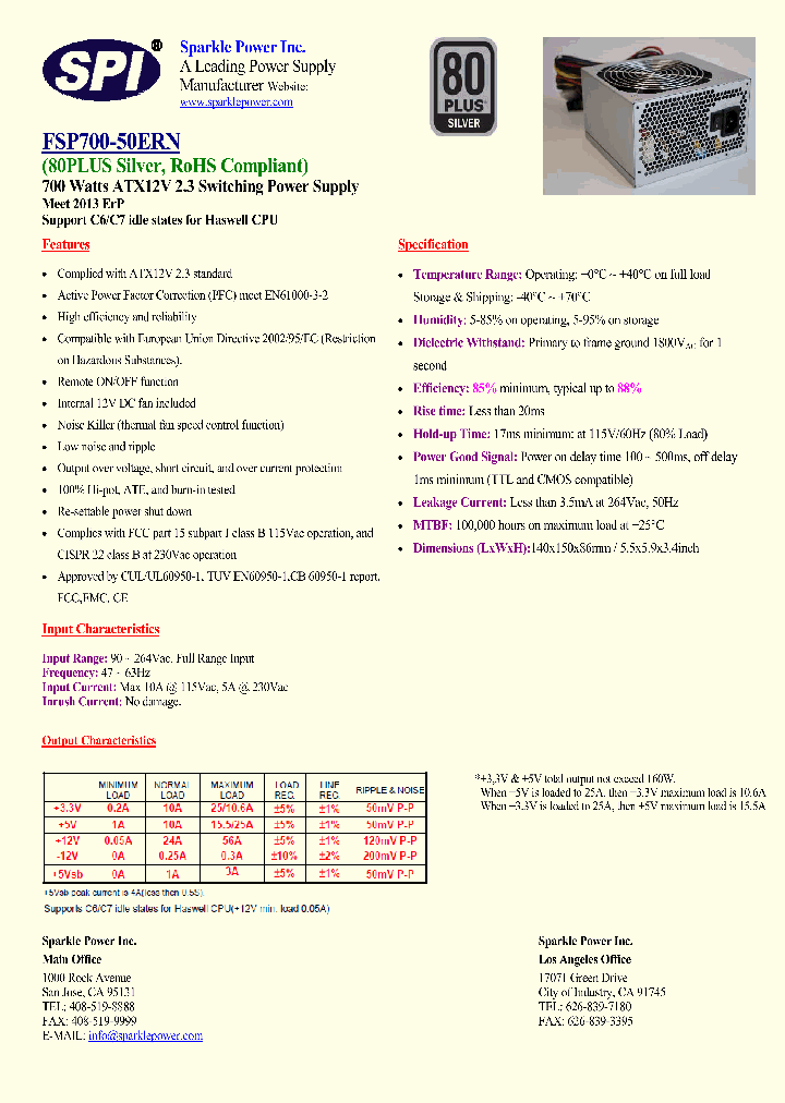 FSP700-50ERN_8386737.PDF Datasheet