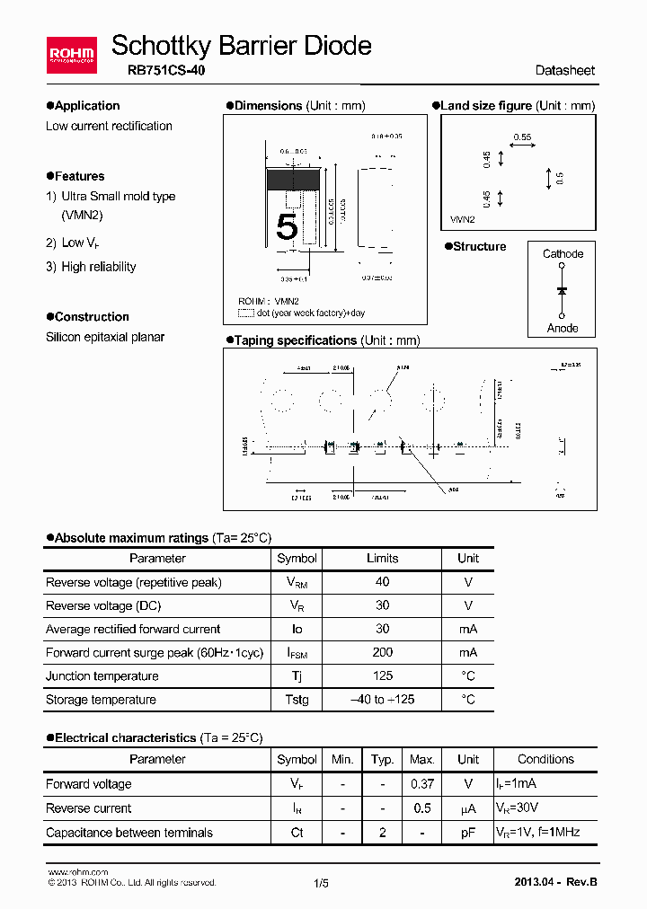 RB751CS-40T2R_8387325.PDF Datasheet