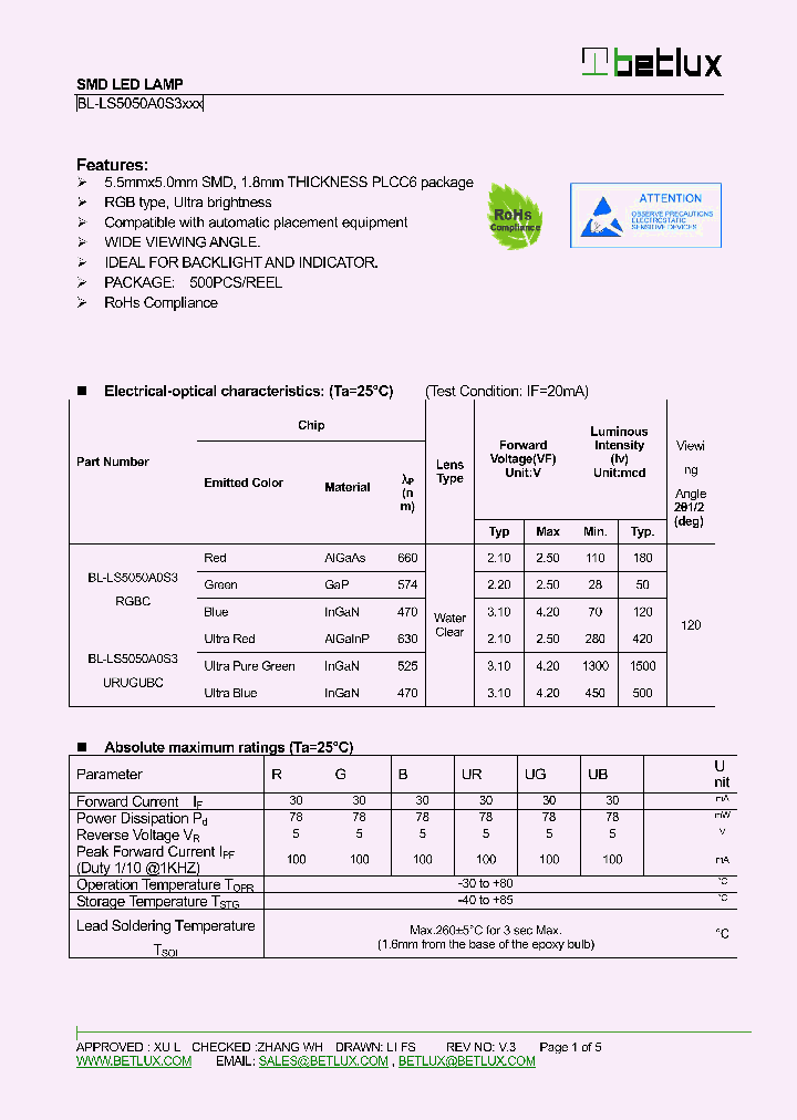 BL-LS5050A0S3RGBC_8388776.PDF Datasheet