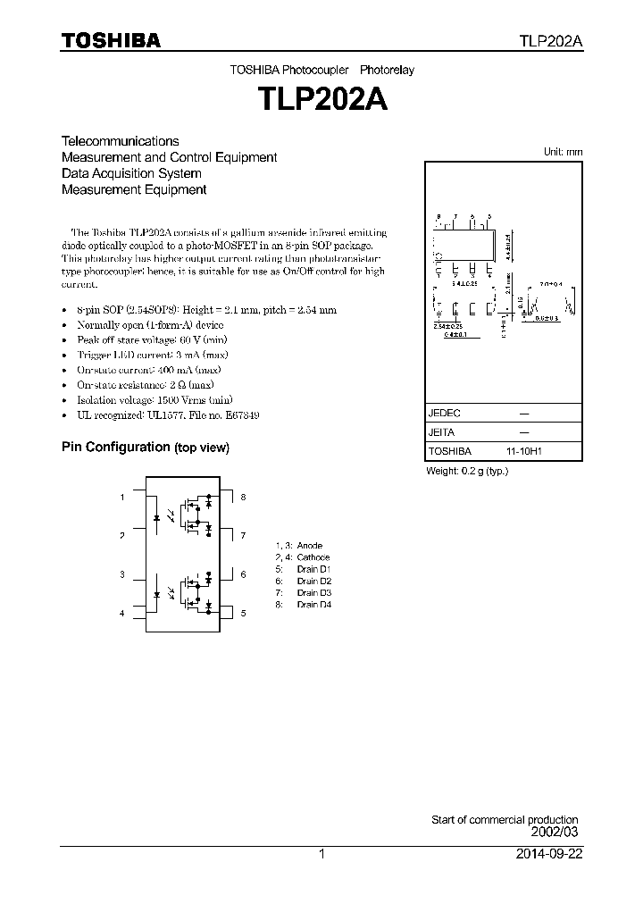 TLP202A-14_8388950.PDF Datasheet