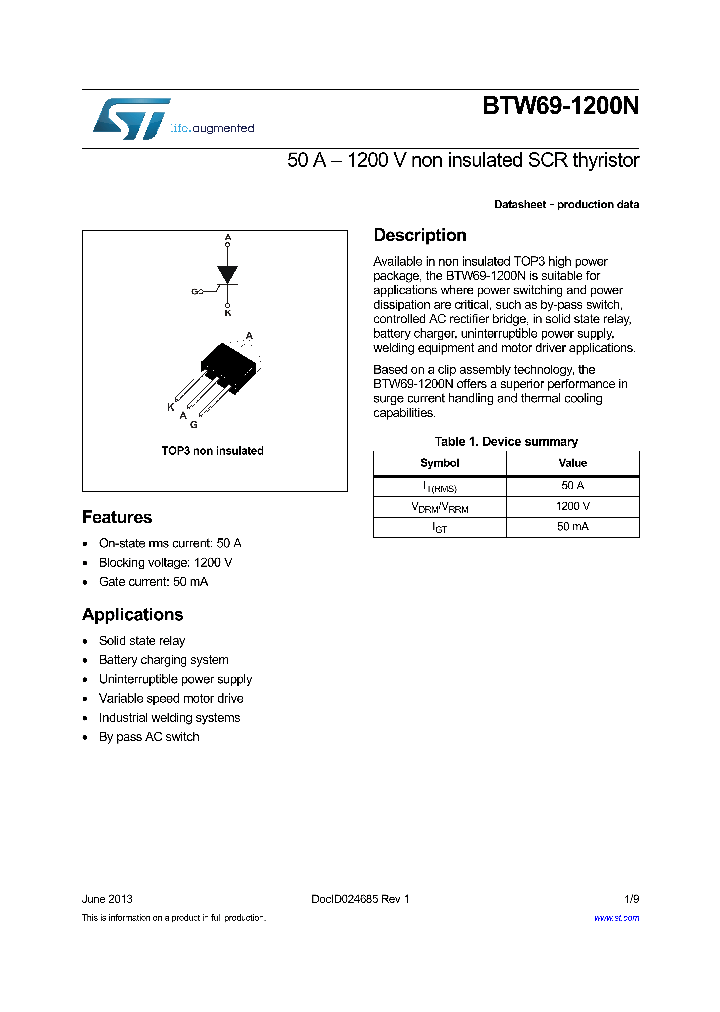 BTW69-1200N_8389045.PDF Datasheet