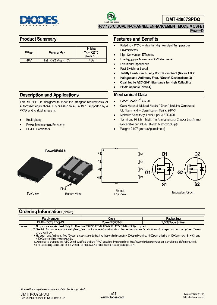 DMTH4007SPDQ_8389248.PDF Datasheet