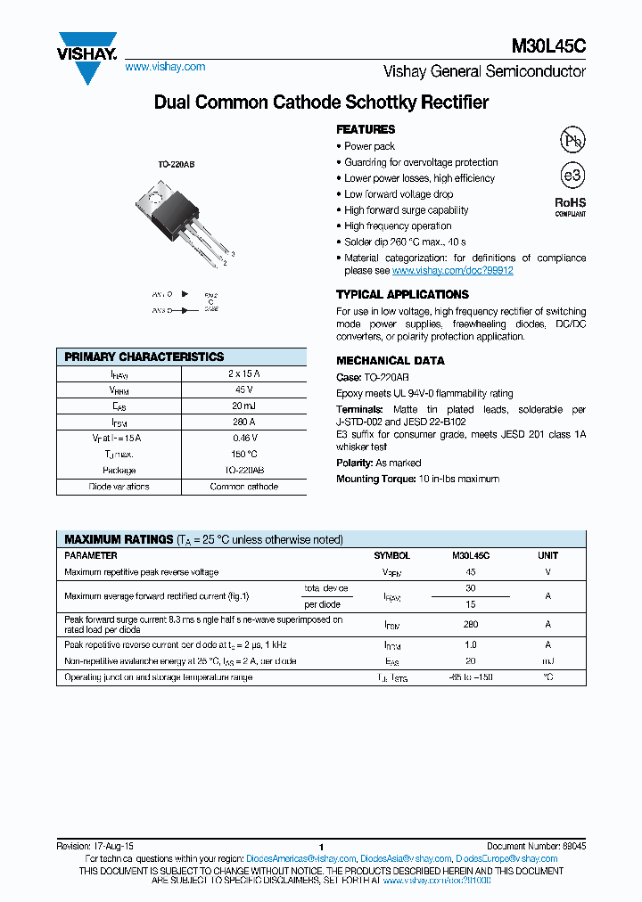 M30L45C-15_8390322.PDF Datasheet