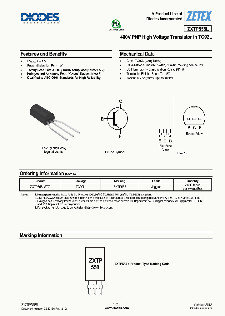ZXTP558LSTZ_8390450.PDF Datasheet