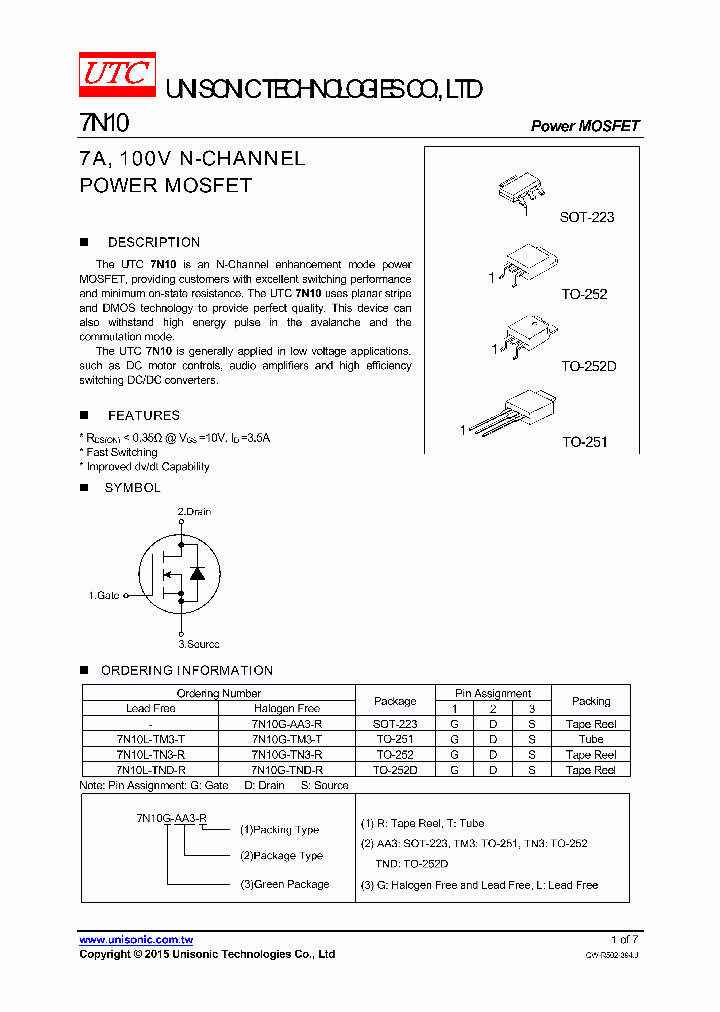 7N10G-TM3-T_8391188.PDF Datasheet