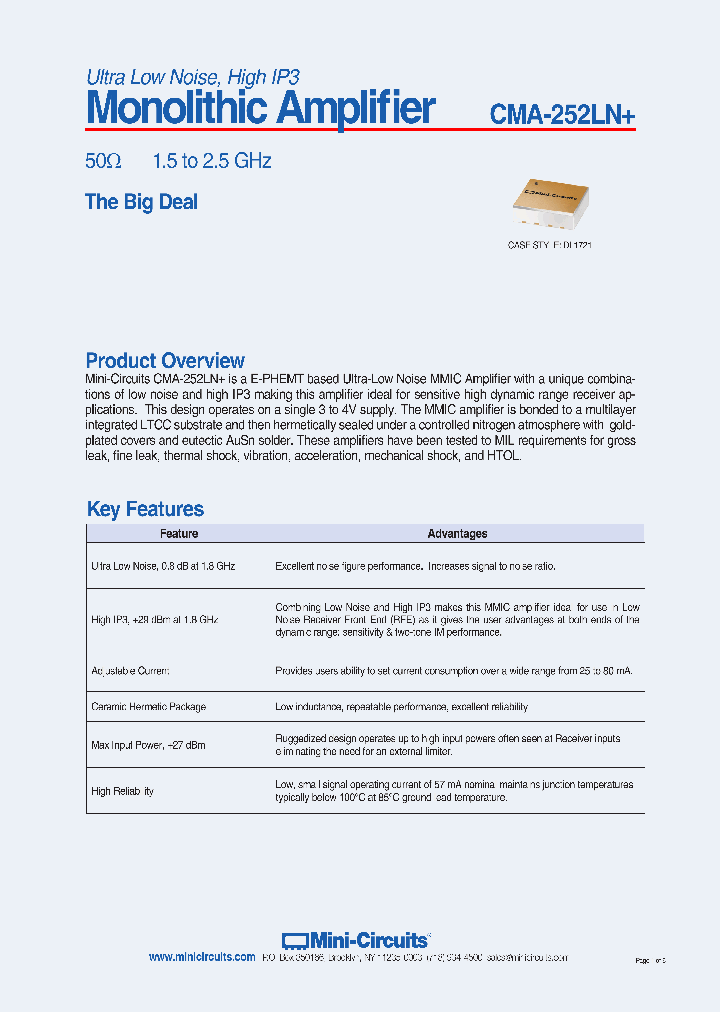 CMA-252LN_8392487.PDF Datasheet