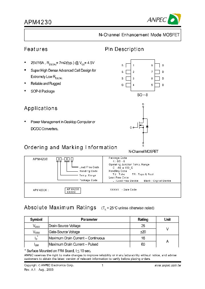 APM4230KC-TR_8392697.PDF Datasheet