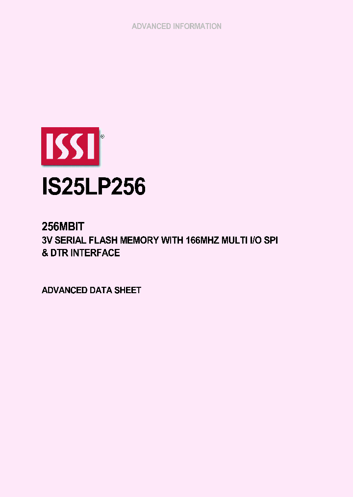 IS25LP256_8394228.PDF Datasheet