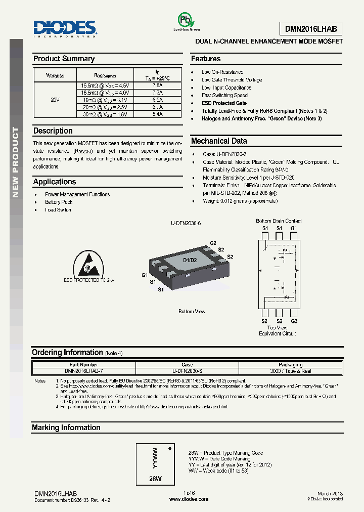 DMN2016LHAB_8394509.PDF Datasheet