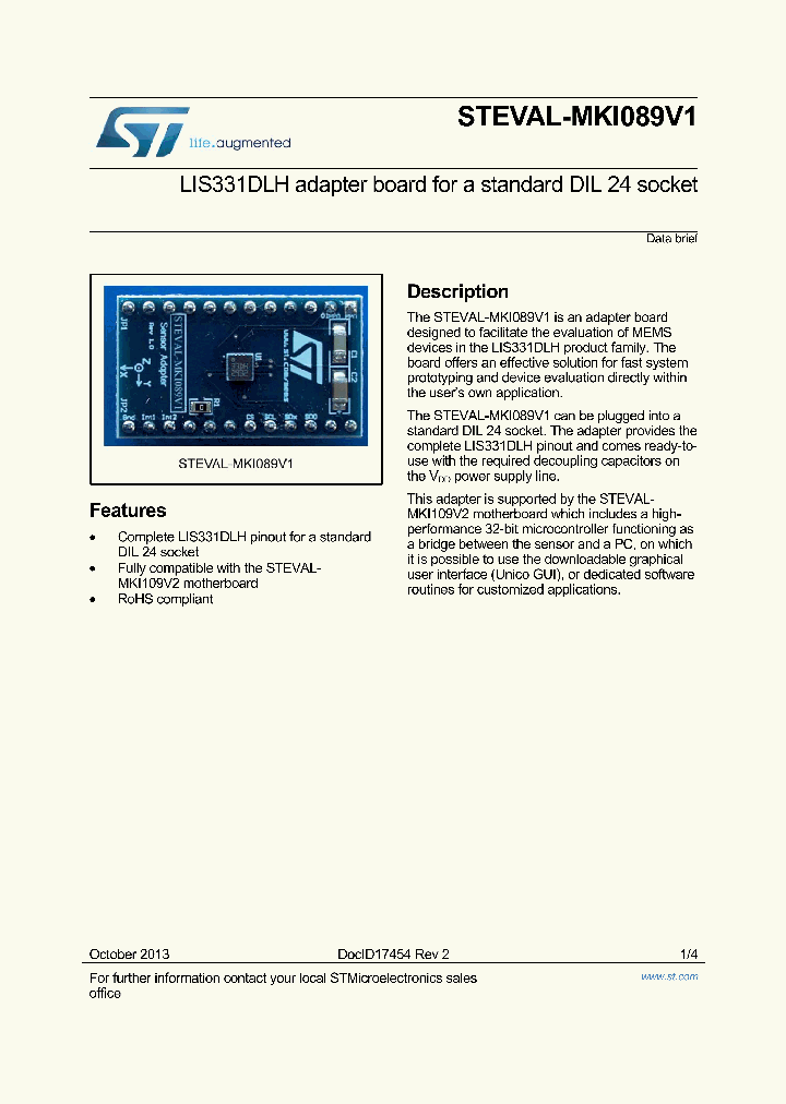 STEVAL-MKI089V1_8394520.PDF Datasheet